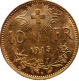 10 francs or vreneli croix suisse