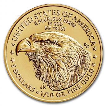 1/10 oz american eagle 2021 type 2