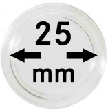 Capsules plastique 25 mm x10