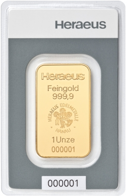 ARGOR-HERAEUS 1 lingots d'or 2 G 999,9 titres Gold LBMA certifié NEUF 