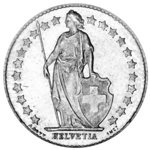 2 francs helvetia Suisse