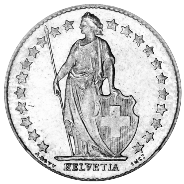 2 francs helvetia Suisse