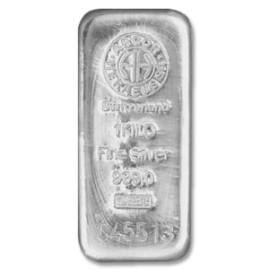 Lingot argent 1 kg argor heraeus