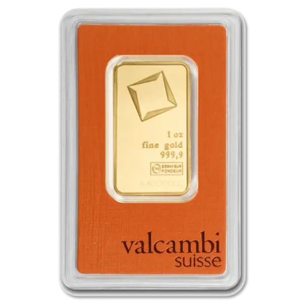 Lingot or 1 once valcambi suisse