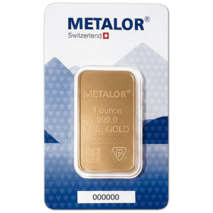 Lingot or 1 once metalor