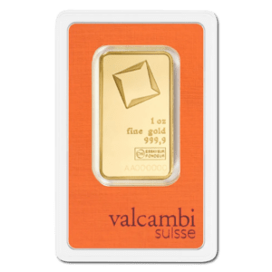 Lingot or 1 once valcambi suisse