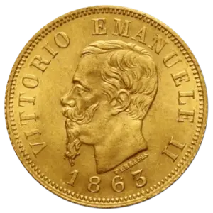 10 lire or vittorio emanuele II