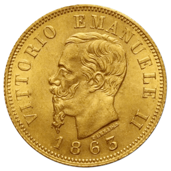 10 lire or vittorio emanuele II