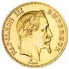 100 francs or napoléon III tête laurée