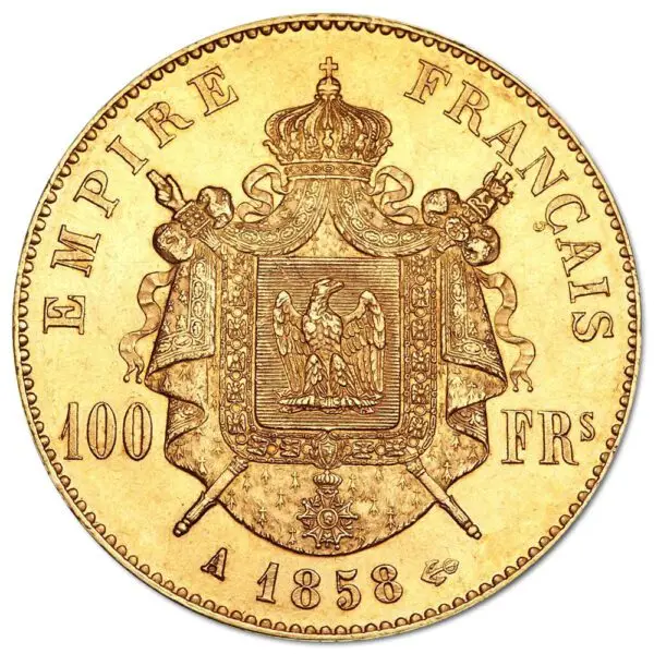 100 francs or napoléon III tête nue – Image 2