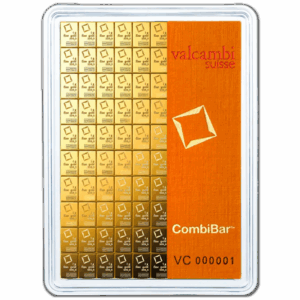 Lingots or 100 x 1 g combi bar Valcambi
