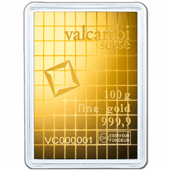 Lingots or 100 x 1 g combi bar Valcambi – Image 2