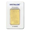 Lingot or 100 g metalor suisse