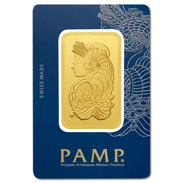 Lingot or 100 g PAMP suisse