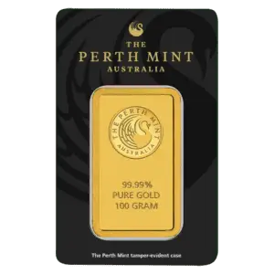 Lingot or 100 g perth mint