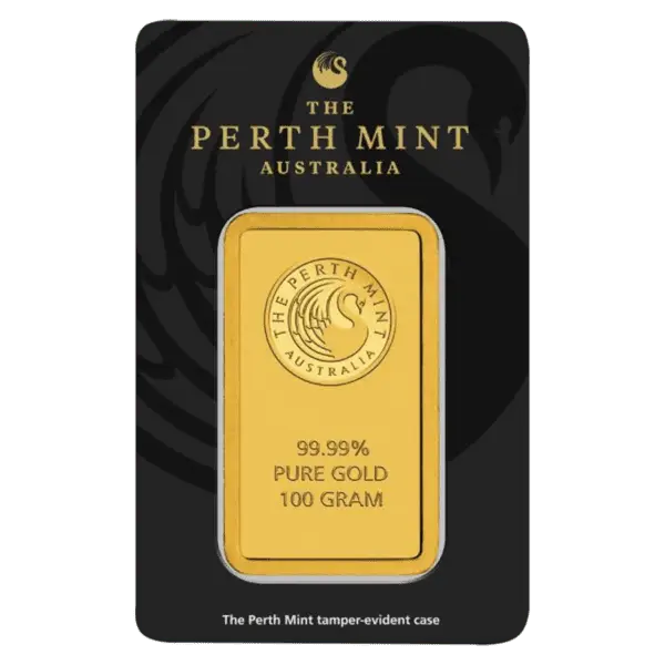 Lingot or 100 g perth mint