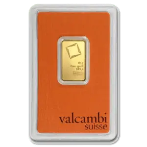 Lingot or 10 g valcambi suisse