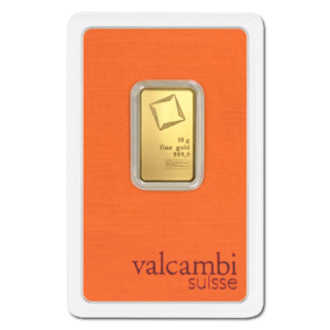 Lingot or 10 g valcambi suisse
