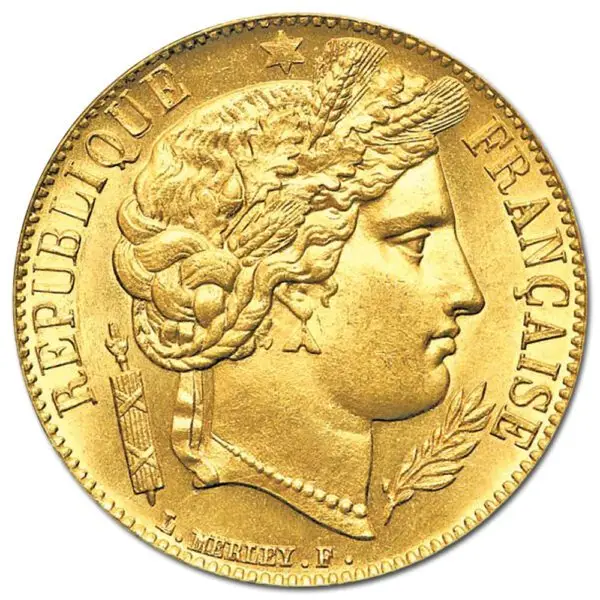 20 francs or cérès
