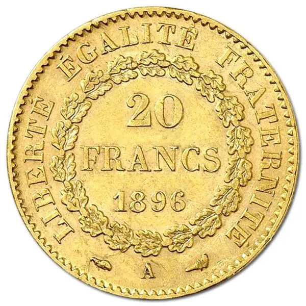 20 francs or génie debout – Image 2