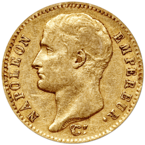20 francs or napoléon I tête nue