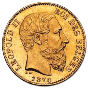20 francs or union latine léopold II