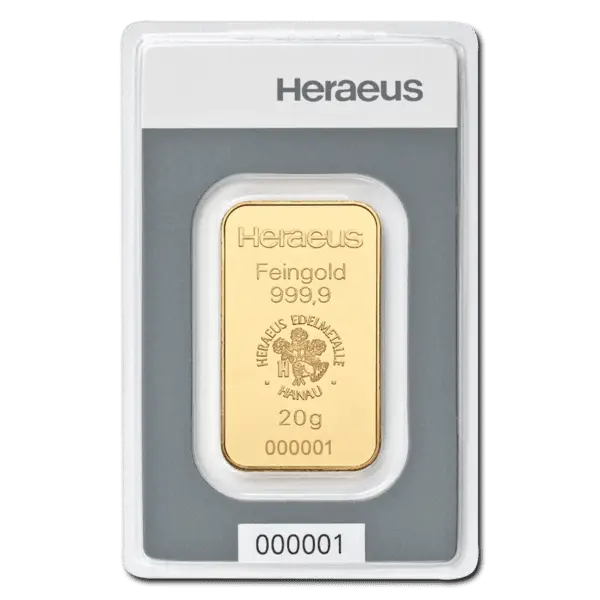 Lingot or 20 g heraeus kinebar – Image 2