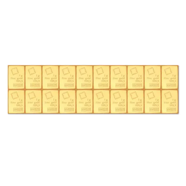 Lingot or 20 x 1 g combi bar