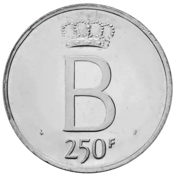 250 francs baudouin roi des belges argent – Image 2