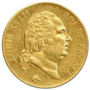 40 francs or louis XVIII