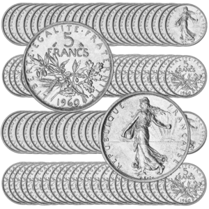 5 francs semeuse x100