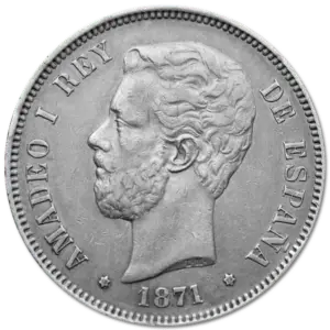 5 pesetas amédée 1er