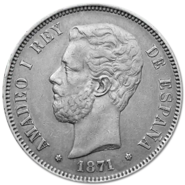 5 pesetas amédée 1er