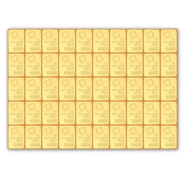 Lingots or 50 x 1 g combi bar