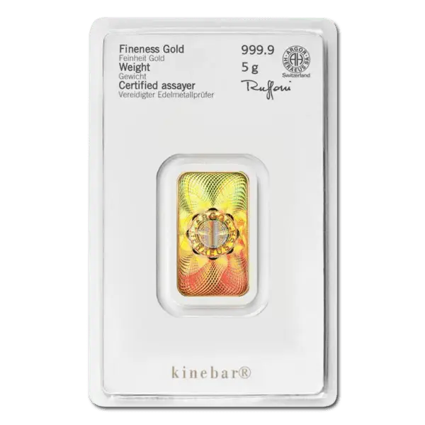 Lingot or 5 g heraeus kinebar – Image 2