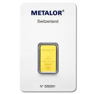 Lingot or 5 g metalor suisse