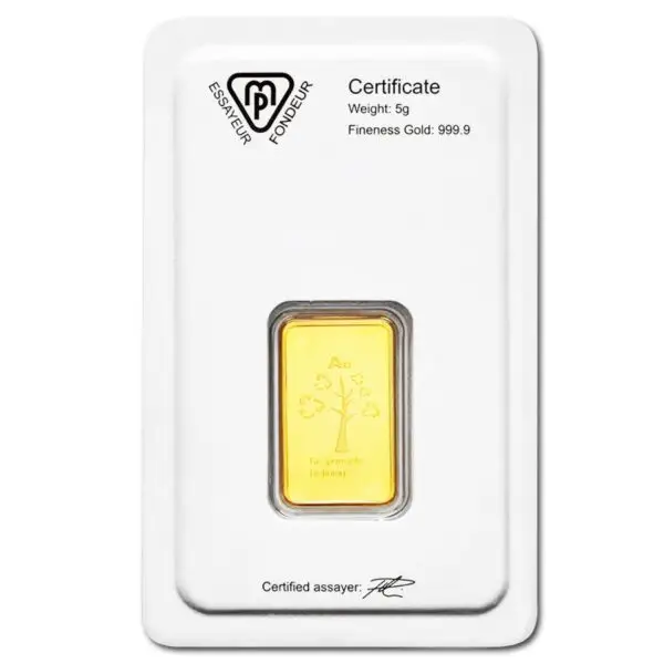 Lingot or 5 g metalor suisse – Image 2