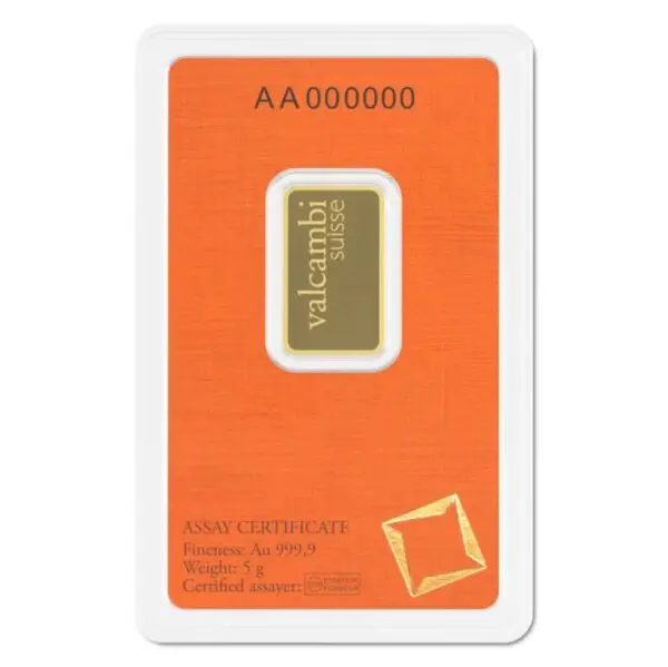 Lingot or 5 g valcambi suisse – Image 2
