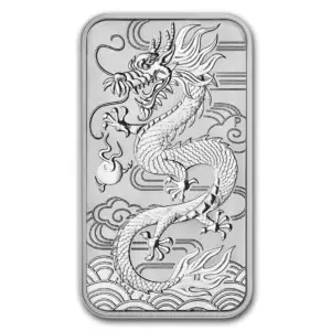 1 oz dragon rectangulaire 2018