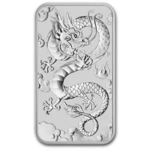 1 oz dragon rectangulaire 2019