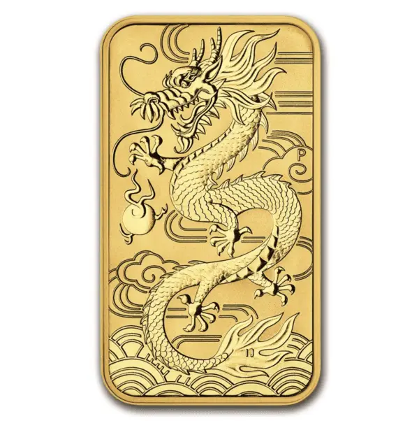 1 oz dragon rectangulaire 2018