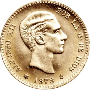 10 pesetas or alphonse XII