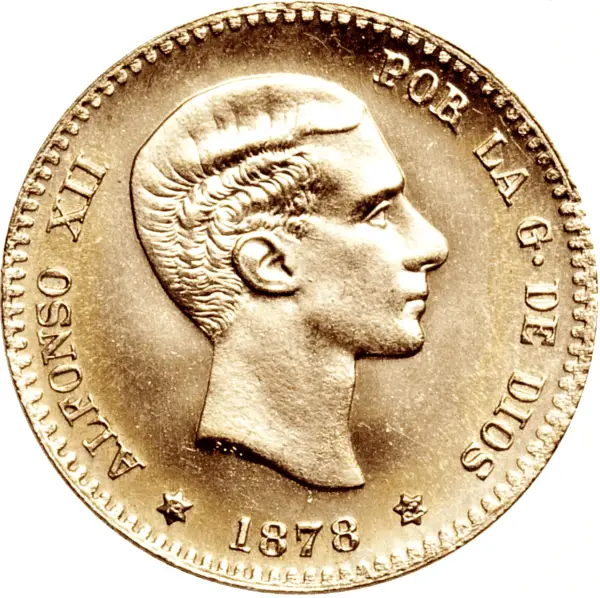 10 pesetas or alphonse XII