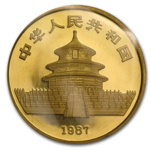 100 yuan panda 1987 1 oz – Image 2