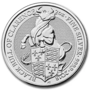 2 oz taureau noir queen's beasts 2018