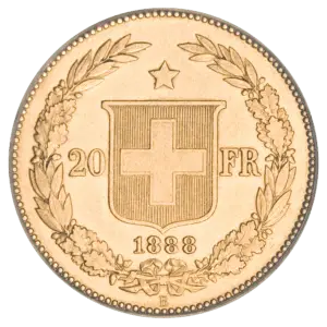 20 francs or helvetia suisse