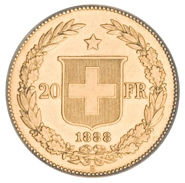 20 francs or helvetia suisse
