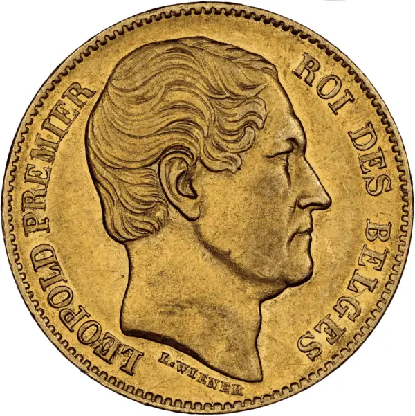 20 francs or léopold I
