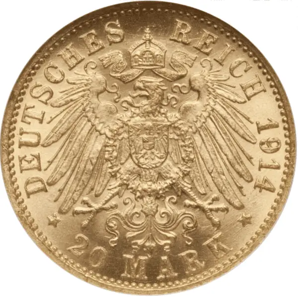 20 mark or friedrich II (Baden) – Image 2