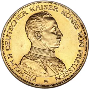 20 mark or wilhelm II uniforme